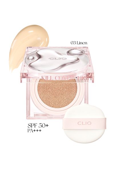 CLIO Clio Kill Cover - Intense Moisture, Brightness High-Glow Cushion Spf50+ Pa++++ (3 Linen)