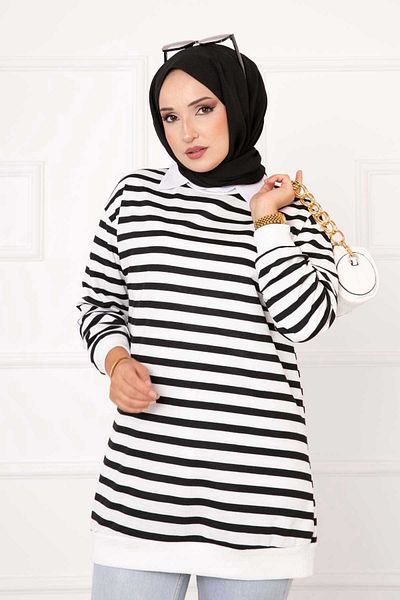 EBRUTESETTÜR STRIPED SWEAT