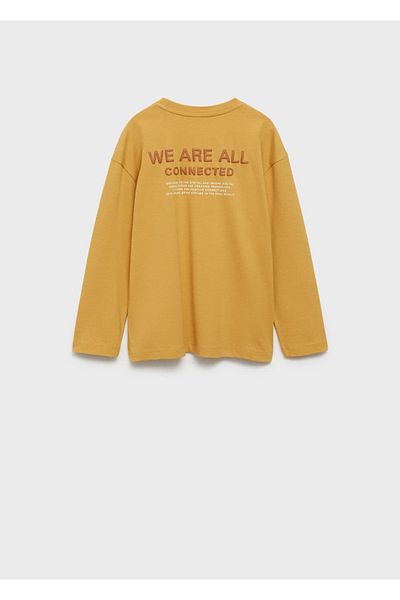 MANGO Kids Langarm-T-Shirt mit geprägtem Muster