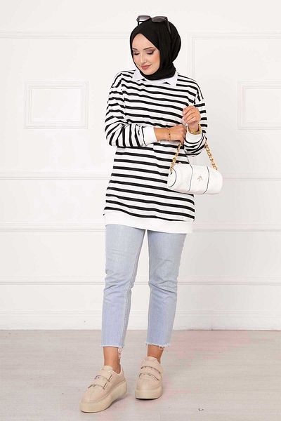 EBRUTESETTÜR STRIPED SWEAT