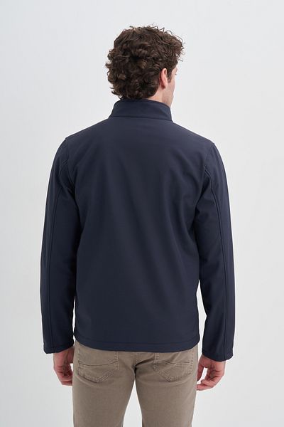 Cazador 23Kceed01046 Navy Blue Men's Soft Shell Slim Fit Front Zippered Slim Fit 96% Polyester Coat