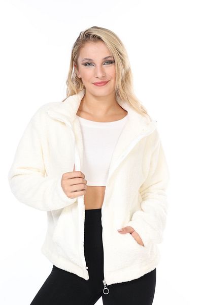 Bluence Γυναικείο βελούδινο παλτό Wellsoft Soft με φερμουάρ