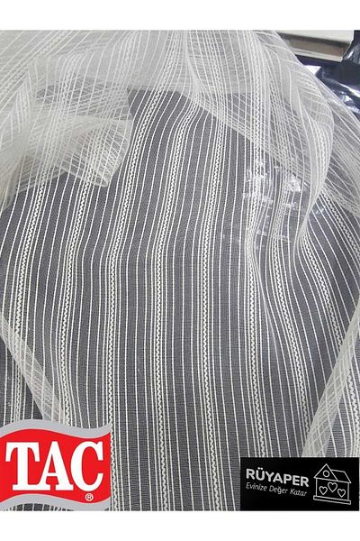 Taç Rüyaper New Season Chain Pasta - Tulle Curtain Does Not Want Ironing, Close Pleated