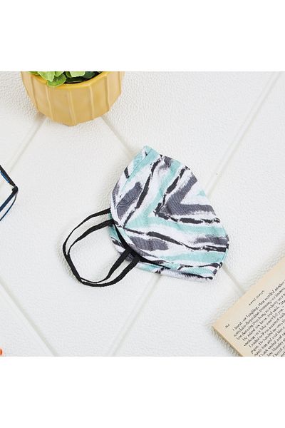 Home Box Spandex Fabric Antibacterial 2-Layer Face Mask - 16x13 cm
