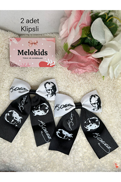 MeloKids Ataturk Silhouette and Signature November 10 Themed Ribbon Buckle