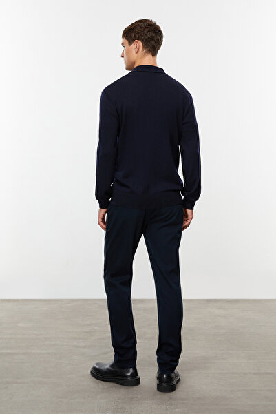 Mudo Polo Neck Merino Wool Cardigan