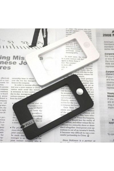 Nikula Iphone Shape Led Illuminated 3X-5X Reading Magnifier With Led Lights