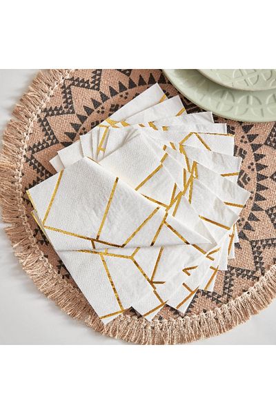 Home Box Phoenix 20-Piece 3-Layer Paper Napkin Set - 33x33 cm