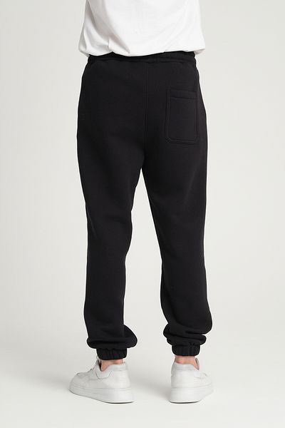 3 ROPE Unisex Φλις Φούτερ με τρεις κλωστές Μαύρο