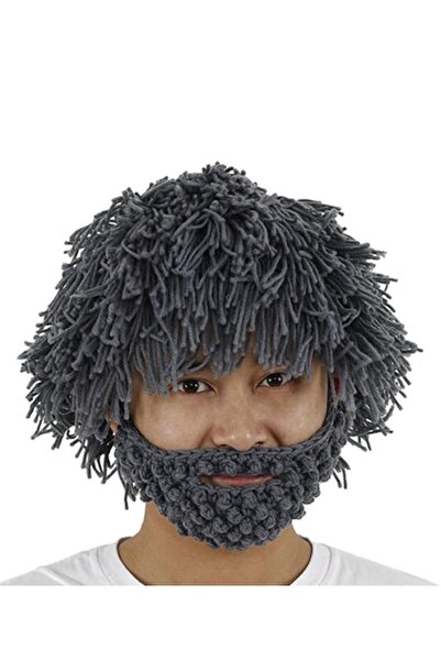 ARDSU Halloween Parti / Cadılar Bayramı Için Mağara Adamı Sakal Bere Peruk, E...