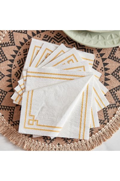 Home Box Phoenix 20-Piece 3-Layer Paper Napkin Set - 33x33 cm