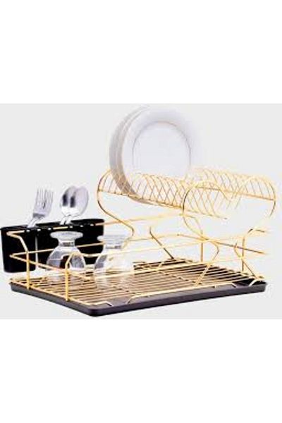 Light up Gold Heart Plate 2 Layer