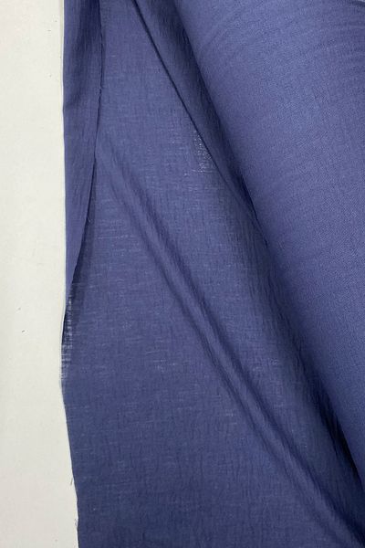Mu Art Linen Fabric - Organic Fabric - Curtain Fabric - Thin Linen - Fabric Cover for Clothes Navy Blue 26