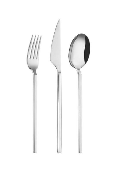 Lugga Elif Food Fork Spoon Knife Set 18 Pieces