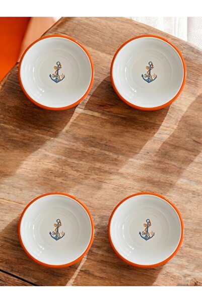 EMAYE TEZGAHI 4 Pieces 24 cm Marine Enamel Bowl - Pit, Soup and Deep Plate Re...