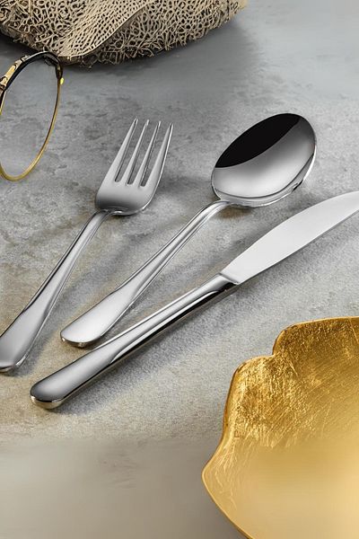 Lugga Eda Dinner Fork Spoon Knife Set 18 Pieces