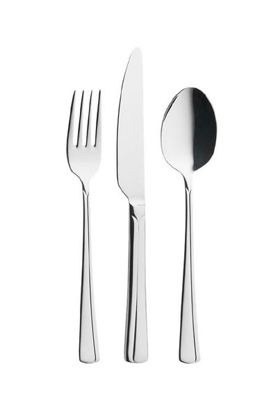 Lugga Crescent Food Fork Spoon Knife Set 18 Pieces
