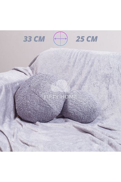 Fifty Pernă rotundă cu bile de calitate premium - Decor moale 10 culori 2 dimensiuni