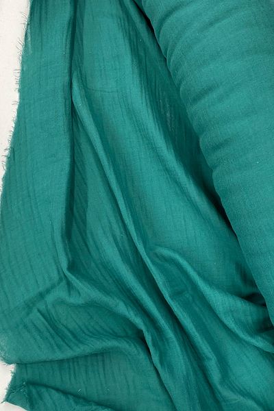 Mu Art Multi-Purpose Muslin Cotton Baby Blanket and Blanket Fabric Muslin Cloth Petrol Green 41