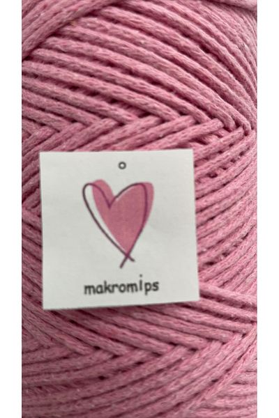 Makromİps Τσάντα MAKROME PREMIUM Cotton-Cotton (250gr-185m-2mm), Στρογγυλό κορδόνι χόμπι