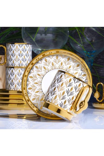 Kosova Muba Concept Porcelain 6-Person Nomy Coffee Cup Set