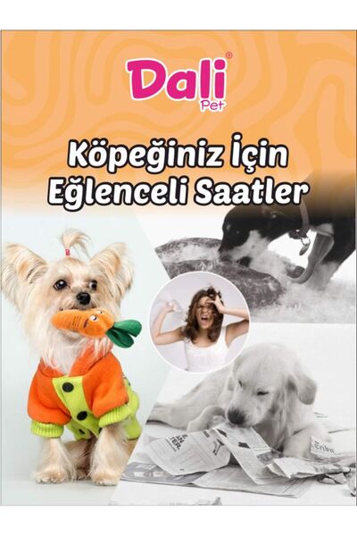 Dalipet Köpek oyuncakları Kumaş,Peluş,Dış Sağlığında Etkili, İçi Dolgun 3 Farklı Desen ve Renk Oyuncaklar