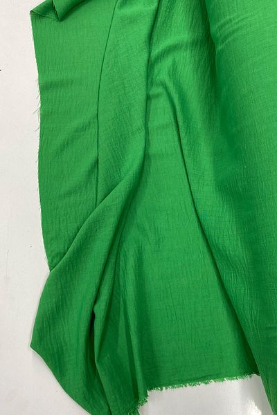 Mu Art Linen Fabric - Organic Fabric - Curtain Fabric - Thin Linen - Fabric Cover for Clothes Grass Green 41