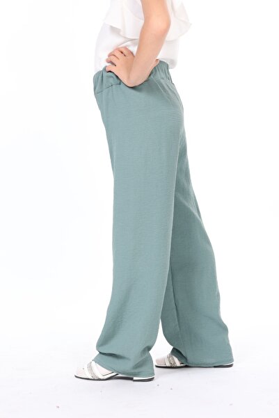 Bluence Waiter Length Wide Leg Aerobin Trousers