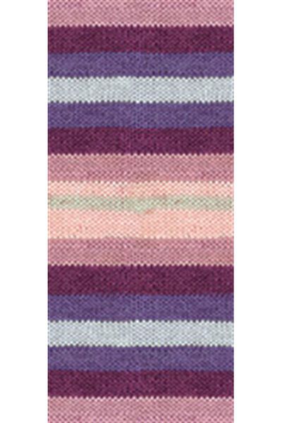 NAKO 5 Pieces Vega Stripe Premium Acrylic Hand Knitting Yarn Wool No: 82415