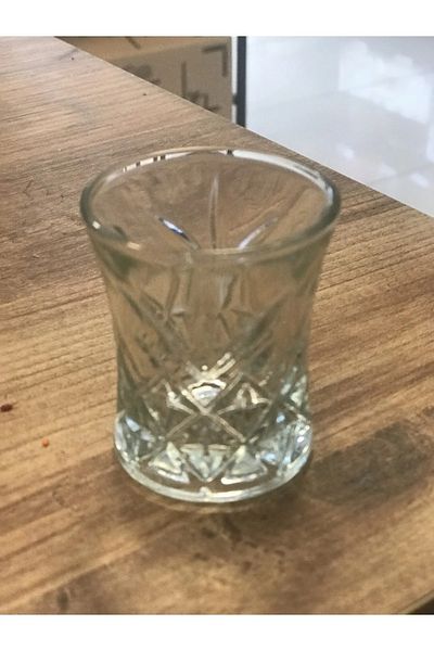 Mustore Set of 6 Asian Coffee Side Water Glasses Transparent Color Royaleks-70279