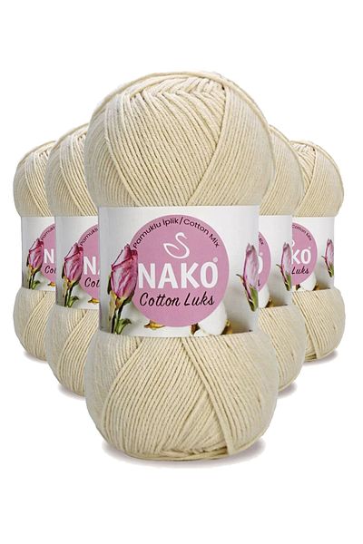 NAKO 5 τμχ Βαμβακερό γιλέκο πολυτελείας τουνίκ πουλόβερ Μπλούζα Ζακέτα Σχοινί Μαλλί Ανοιχτό Μπεζ 97543