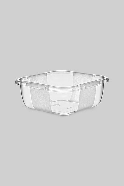 Rasanet Square Transparent Basin 1 Piece No 4 Royaleks-E164
