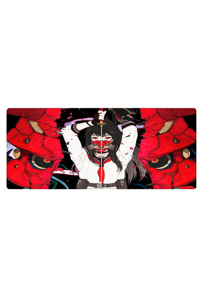 PORGE Гейминг подложка за мишка 90x40 Mouse Pad Xxl Oyuncu Mousepad Büyük Oni Mouse Pad