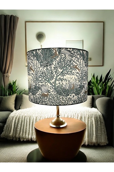 abonjur Abajur Başlığı EL YAPIMI(40 çap 30yükseklik Silindir Şapka yüksek kal...