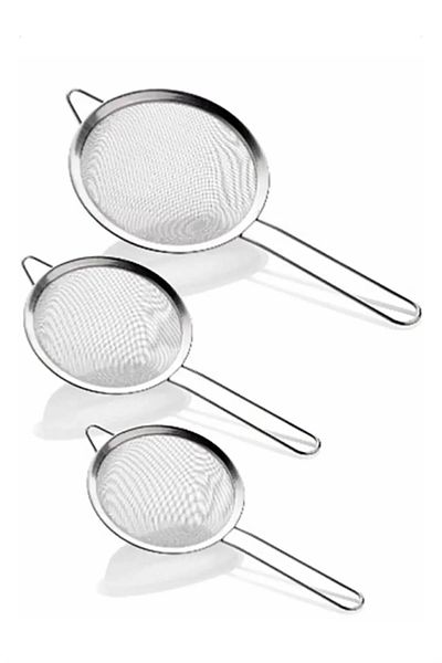 Rasanet Large 3 Metal Strainer Royaleks-Clkn-1359