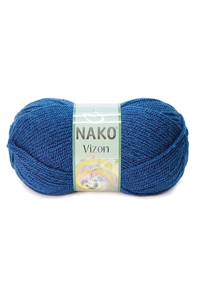 NAKO 5 τεμάχια Mink Premium Ακρυλικό Πλεκτό Μαλλί Χέρι Χρώμα Νο: 517 Μεσαίο Μπλε