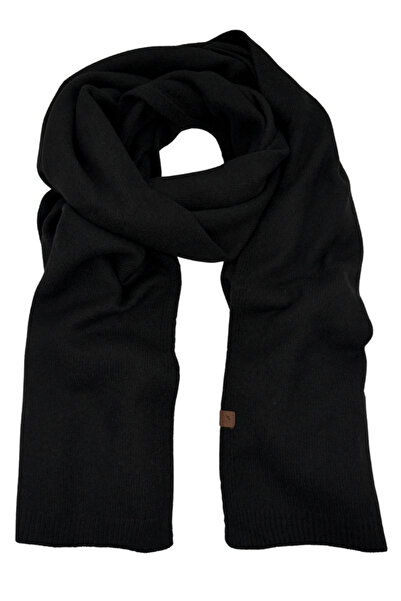 Sofist İstanbul Lână neagră Textura moale Lungă și lată Esarfa șal simplă supradimensionată