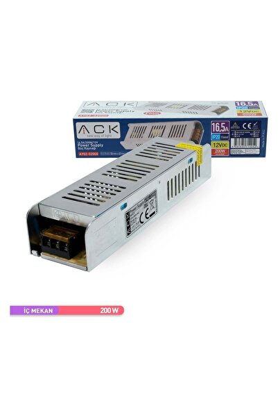 ACK 200W 16.5A İnce Tip Led Trafosu Ay02-02000