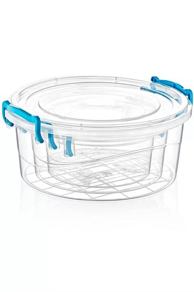 Rasanet Round Storage Container 3 Pieces Royaleks-Çnk2071