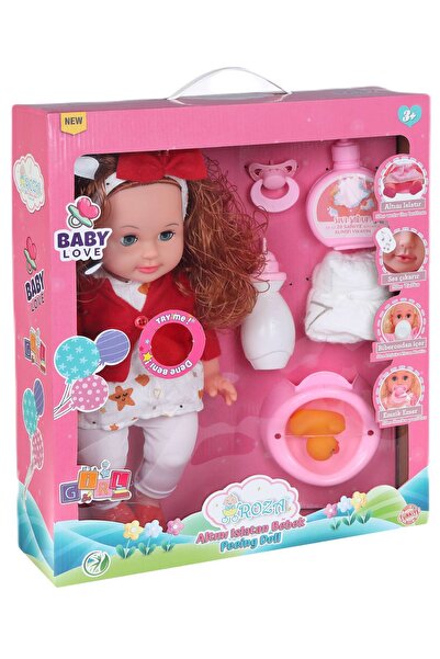 Global Toys Altını Islatan Ve Konuşan 35 Cm Roza Et Bebek