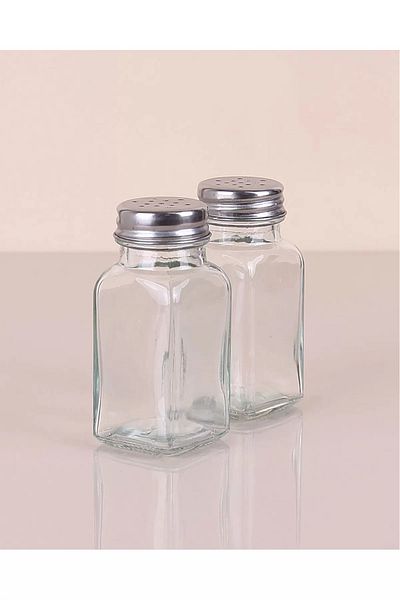Kapamarka Royaleks Double Glass Salt Shaker - Clkn-1866