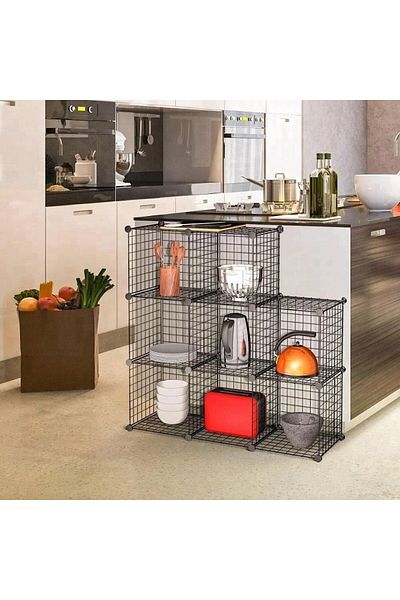 Feronyahome & Garden Portable Storage and Organization Shelfs with 9 Sections, Kitchen, Bathroom Organizer, Toy Organization Shelfs