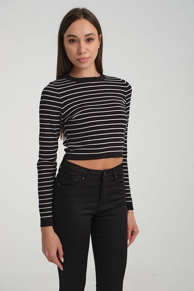 jöns since 1997 Pulover de damă cu dungi Lycra Crop Body