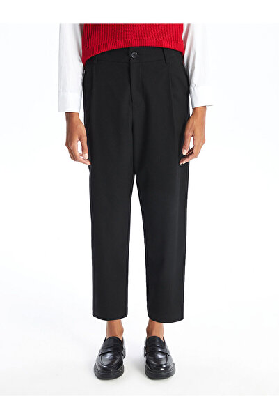 LC Waikiki Black Loose Fit Women's Trousers