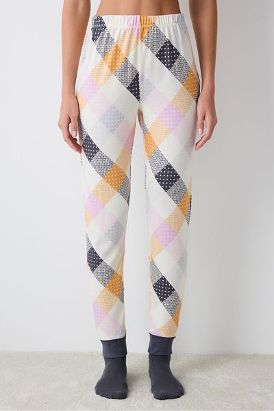 Penti Colorful Gingham Thermal Multicolor Pants Pajama Bottoms