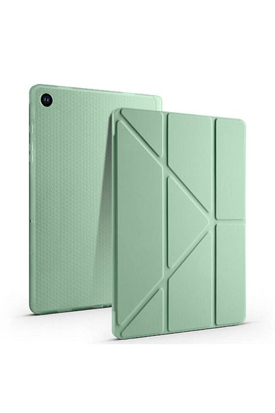 Hatreds Galaxy Tab A9 Case with Folding Pen Compartment Tri Folding Stand Cover with Sleep Mode