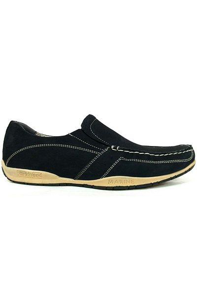 Darkwood Marină 100% piele naturală elastică 51101 Pantofi pentru bărbați negri