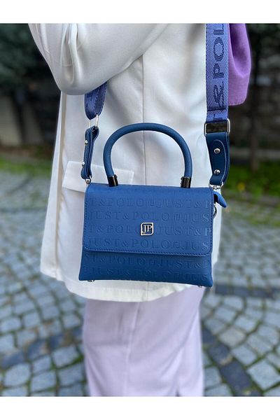 H&D COLLECTİON Geantă de mână și de umăr cu 3 compartimente dimensiune mini - Cu curea coloană 4105