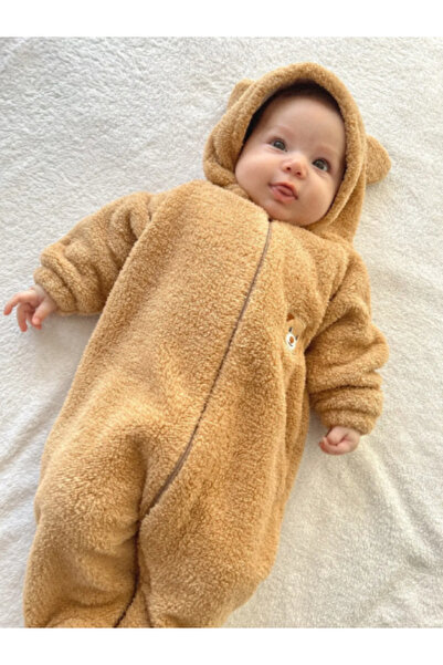 MeaShop Peluş Ayıcık Bebek Uyku Tulumu Unisex Wellsoft