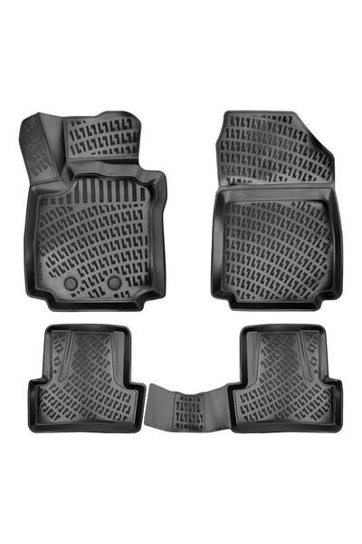 Rizline Renault Clio 3 3d Paspas Havuzlu Hb 2006 - 2012 Arası Siyah 4 Parça Set